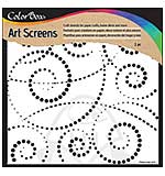 SO: Colorbox Art Screens 6x6 Template - Swirl Dot