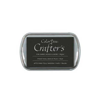 Crafter\'s Inkpad for fabric wood shrink plastic clay - Night Black