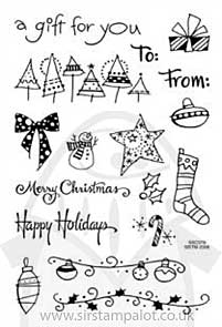 Perfectly Clear Stamps - Tiny Christmas Tag