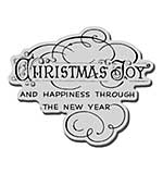 SO: Stampendous Christmas Cling Rubber Stamp 3.5x4 Sheet - Christmas Year