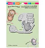 SO: Stampendous House Mouse Cling Rubber Stamp 6.5x4.5 Sheet - Carrying Mints