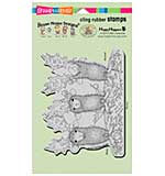 SO: Stampendous House Mouse Cling Rubber Stamp 7.75x4.5 Sheet - Peace On Earth