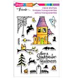 SO: Stampendous Perfectly Clear Halloween Stamps 4x6 Sheet - Spooky House
