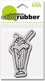 Stampendous Cling Stamp - Ice Cream Float