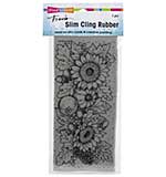 SO: Stampendous Cling Stamp - Slim Fall Sunflowers