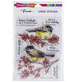 Stampendous Perfectly Clear Stamps - Chickadee Holiday