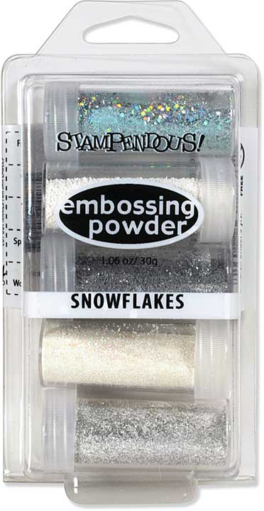 Stampendous Embossing Powder 5pk - Snowflakes