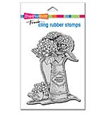 Stampendous Cling Stamp - Hydrangea Tin