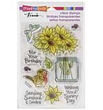 SO: Stampendous Perfectly Clear Stamps - Pop Sunflower