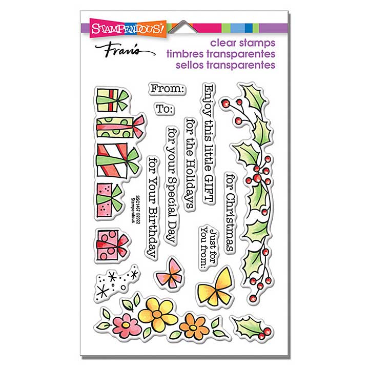 Stampendous Gift Border Perfectly Clear Stamps