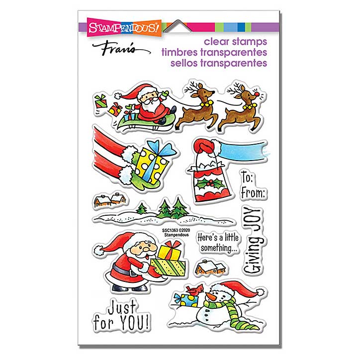 Stampendous Christmas Gift Perfectly Clear Stamps