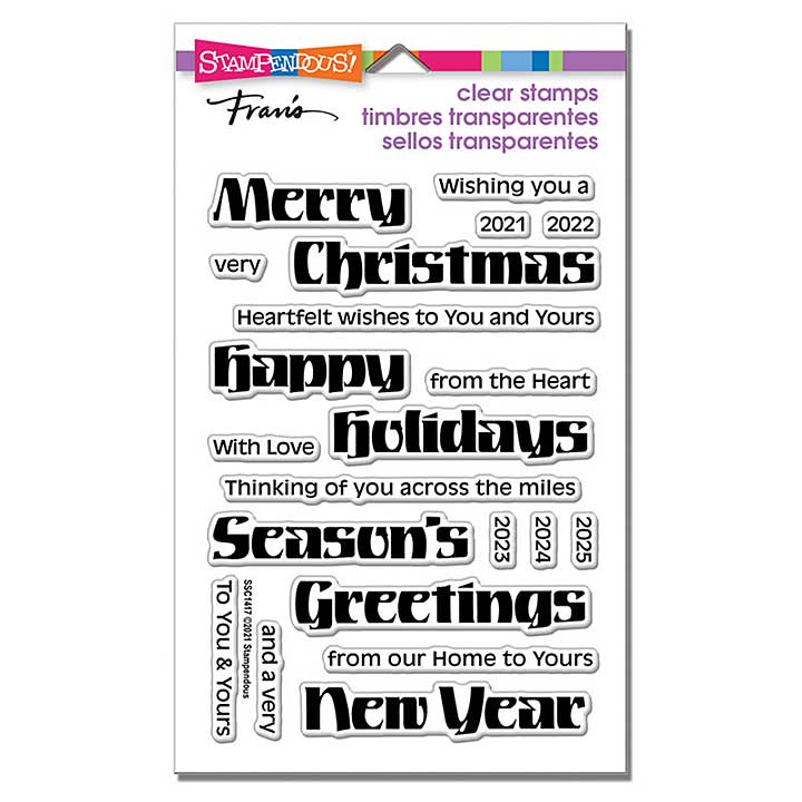 Stampendous Bold Season Perfectly Clear Stamps