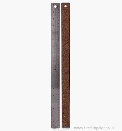 SO: Woodware 18 Inch Corked Back Metal Ruler [03010]