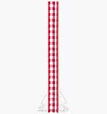 SO: Ribbon 7mm - Gingham - Red