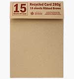 SO: Recycled Card - Ribbed Brown (15 sheets)