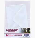 12 x Greeting Card Blanks with C6 Envelopes - White 12 x Greeting Card Blanks with C6 Envelopes - White