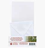 SO: 12 x Square Greeting Cards and Envelopes - White
