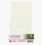 SO: 12 x Square Greeting Cards and Envelopes - Ivory