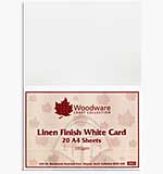 SO: Linen Finish Satin White Card (20 sheets)