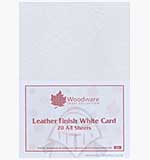SO: Leather Finish White 280gsm Card A4 (20 sheets)