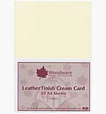 SO: Leather Finish Cream 280gsm Card A4 (20 sheets)