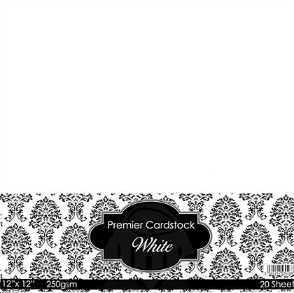 SO: Premier 12x12 Cardstock - White (20 sheets)