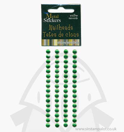 SO: Self Adhesive Nailheads 5mm - Light Green