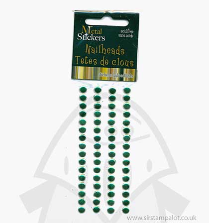 SO: Self Adhesive Nailheads 5mm - Christmas Green