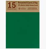 SO: Recycled Card 270gsm A4 Holly Green (15 sheets)