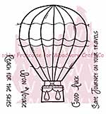 Woodware Clear Stamps 3.5x3.5 Sheet - Hot Air Balloon