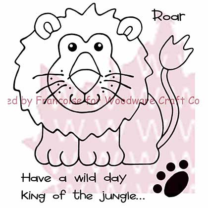 SO: Woodware Clear Stamps 3.5x3.5 Sheet - Lion King