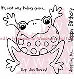 SO: Woodware Clear Stamps 3.5x3.5 Sheet - Hoppy Frog