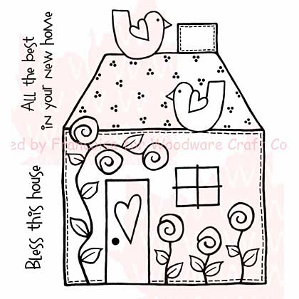 SO: Woodware Clear Stamps 3.5x3.5 Sheet - Bless This House