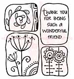 Woodware Clear Stamps 3.5x3.5 Sheet - Wonderful Friend