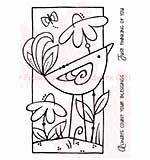 SO: Woodware Clear Stamps 5.5x3.5 Sheet - Daisy Bird