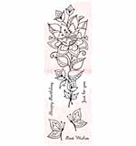 SO: Woodware Clear Stamps 3x7.5 Sheet - Persian Flower