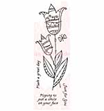 SO: Woodware Clear Stamp 3x7.5 Sheet - Tulip Doodle