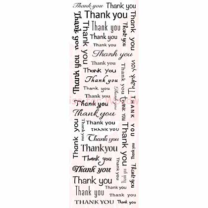 SO: Woodware Clear Stamps 3x7.5 Sheet - Thank You Lots
