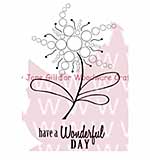 SO: Woodware Clear Stamps 5.5x3.5 Sheet - Bubble Bloom Judith