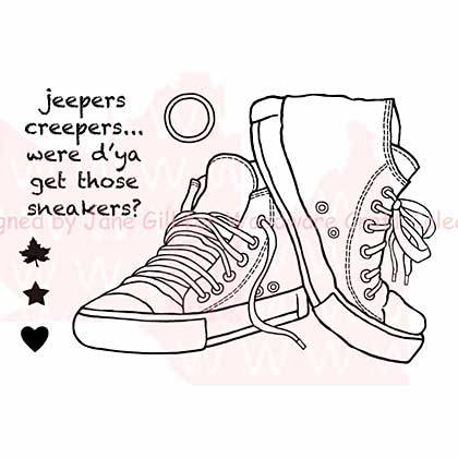 SO: Woodware Clear Stamps 3.5x5.5 Sheet - Sneakers
