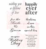 SO: Woodware Clear Stamps 3.5x5.5 Sheet - Wedding Words