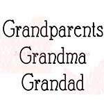 Woodware Clear Stamps 2.5x1.75 Sheet - Grandparents