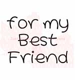 Woodware Clear Stamps 2.5x1.75 Sheet - Best Friend