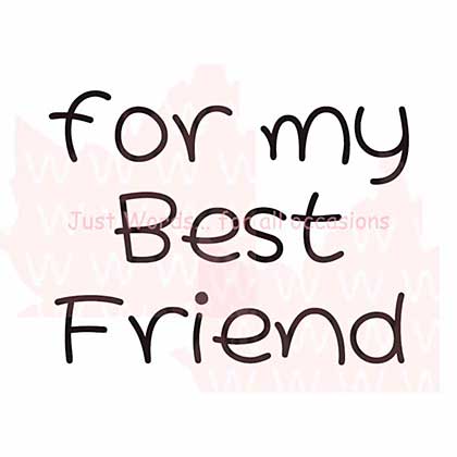 Woodware Clear Stamps 2.5x1.75 Sheet - Best Friend