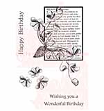 SO: Woodware Clear Stamps 3.5x5.5 Sheet - Oxalis