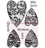 Lace Hearts - Woodware Clear Magic Stamps
