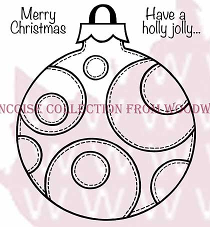 Patch Circle Bauble - Woodware Clear Magic Stamps