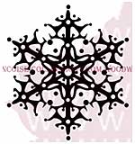 SO: Retro Snowflake - Woodware Clear Magic Stamps