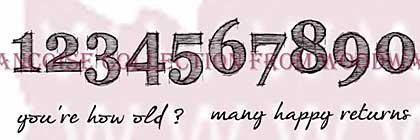 Numbers - Woodware Clear Magic Stamps