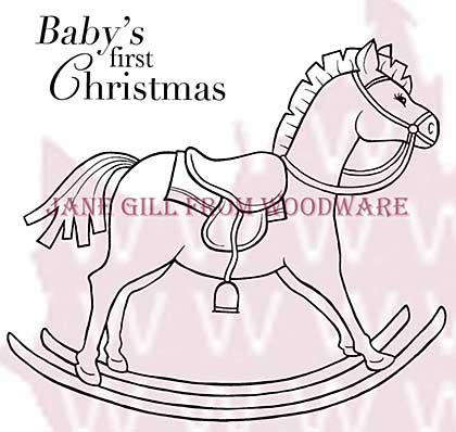 SO: Rocking Horse - Woodware Clear Magic Stamps